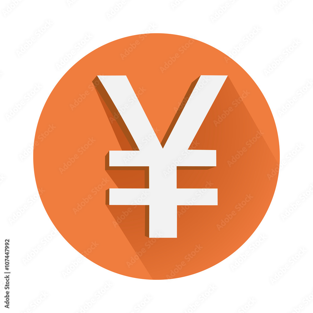 This is an illustration of yen symbol This is an illustration of yen symbol