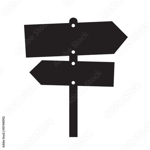 signpost icon Illustration design