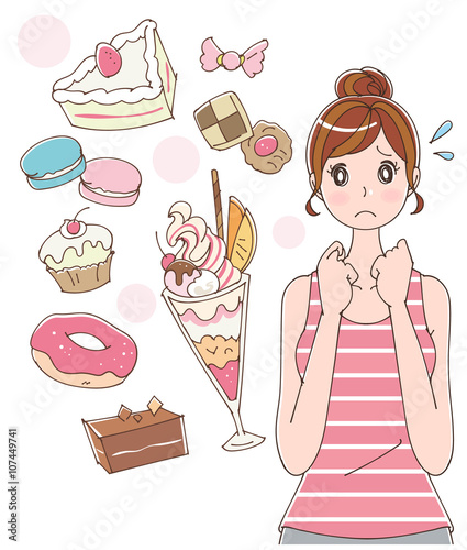 食事制限のイラスト