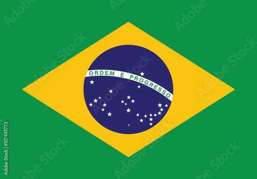 Brasilian flag. photo