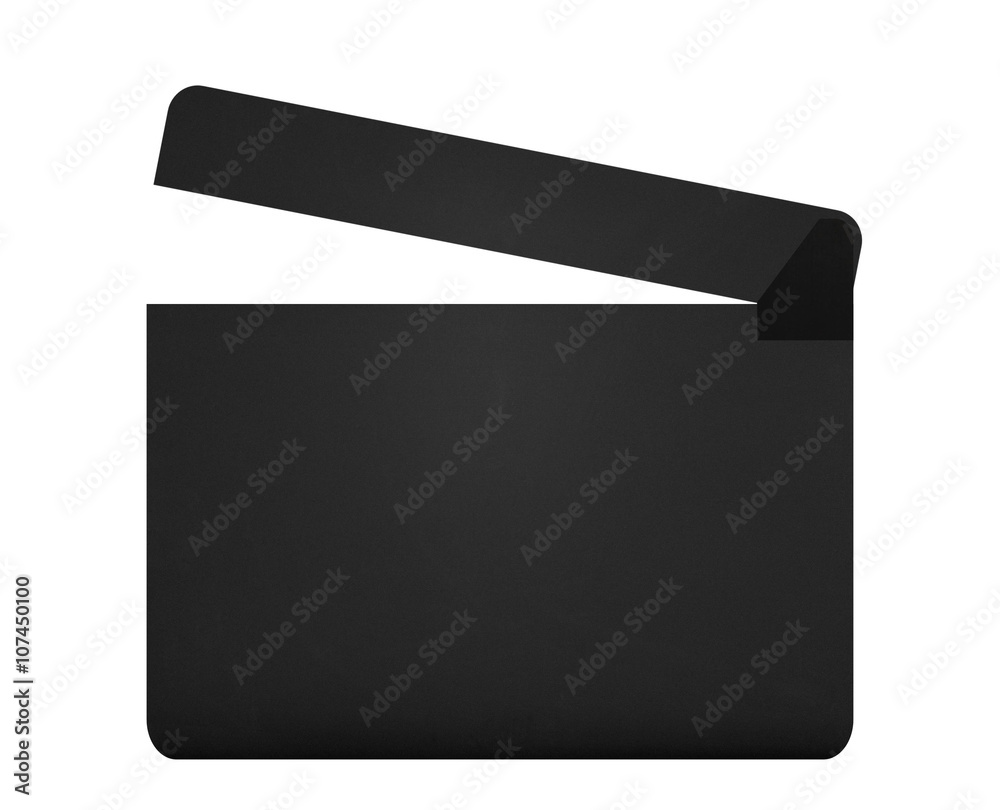 Movie clapperboard isolated on white background Movie clapperboard isolated on white background