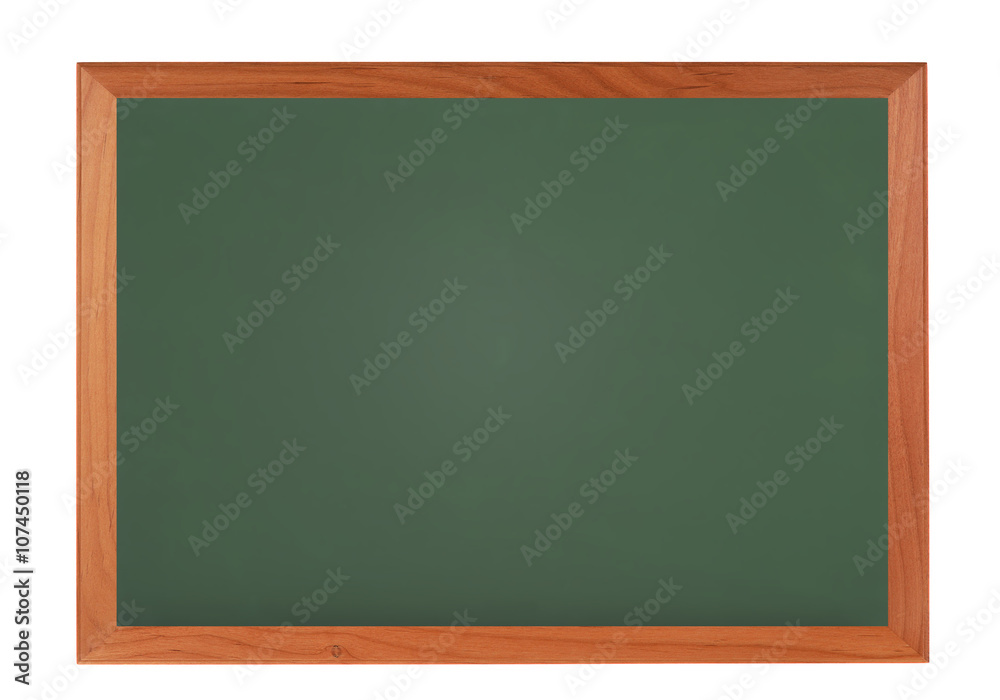 Chalkboard blackboard with wooden frame isolated on white Chalkboard blackboard with wooden frame isolated on white