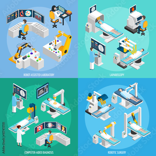 Robotic Surgery Isometric 2x2 Design Concept
