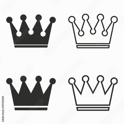 Crown vector icons.
