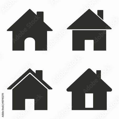Home   vector icons.