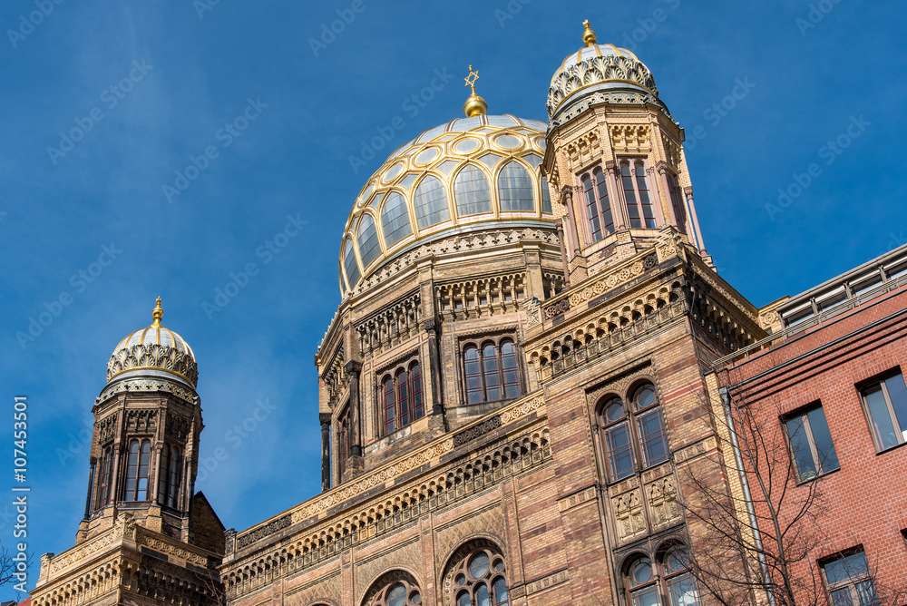 The New Synagogue in the heart of Berlin, Germany