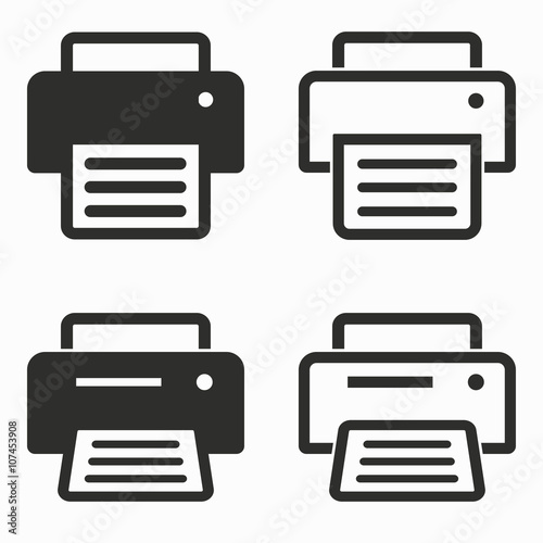 Printer  vector icons.