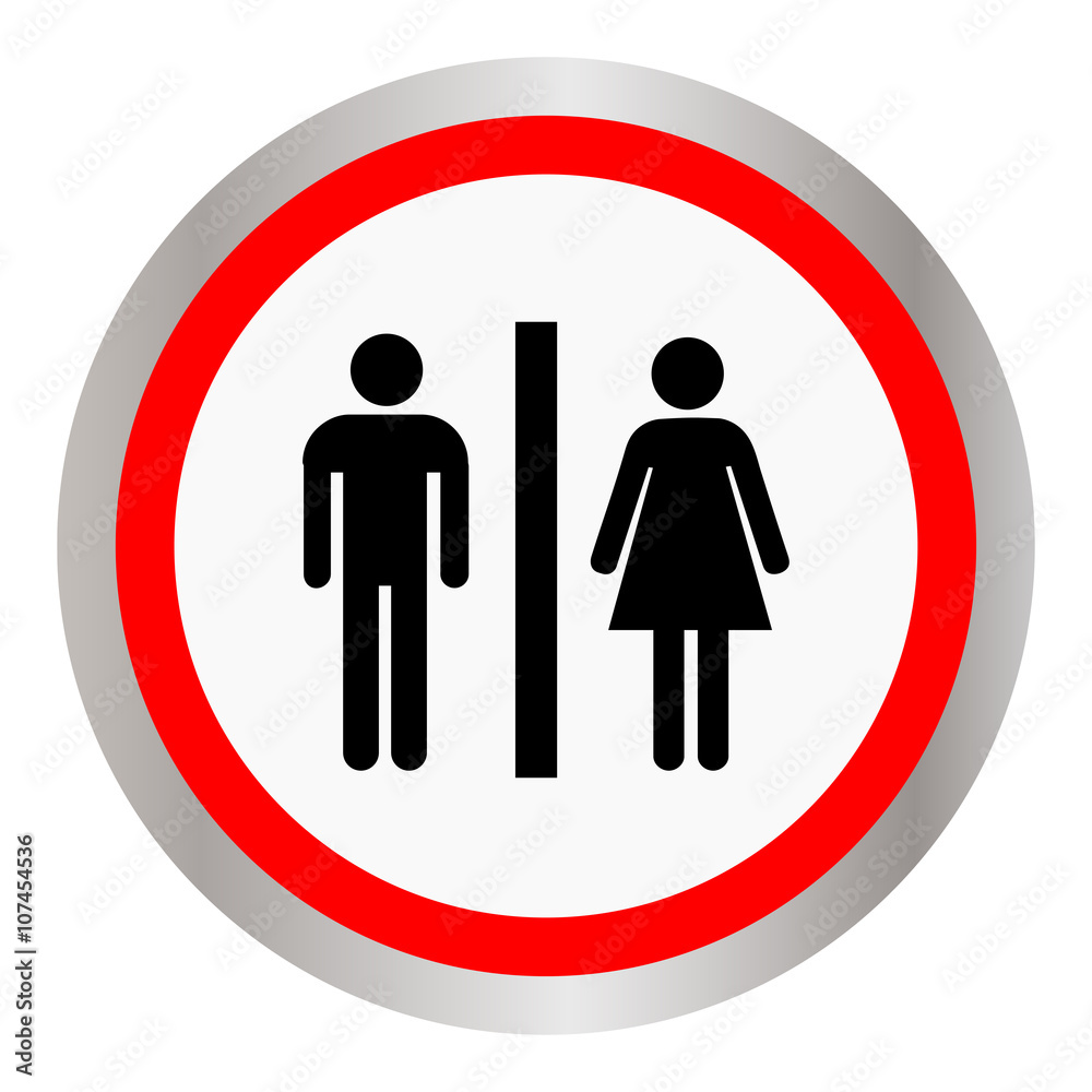Man and lady toilet sign Man and lady toilet sign
