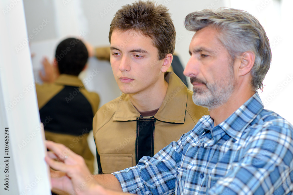 Fototapeta premium Tutor and apprentice