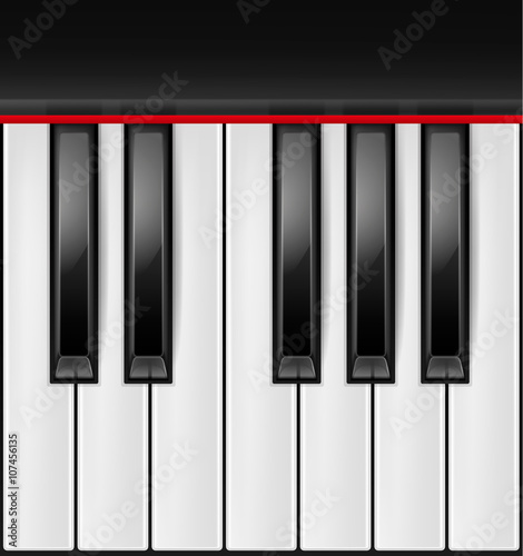 Vector piano keys