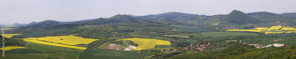 View on the protected landscape area Czech Central Mountains