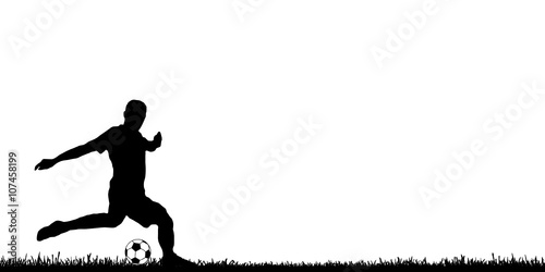 Fußballer Silhouette