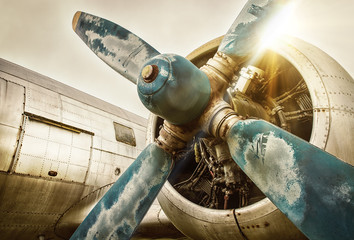Acrylglasbilder Alte Flugzeuge Historisches Flugzeug aus alter Zeit  © frank peters