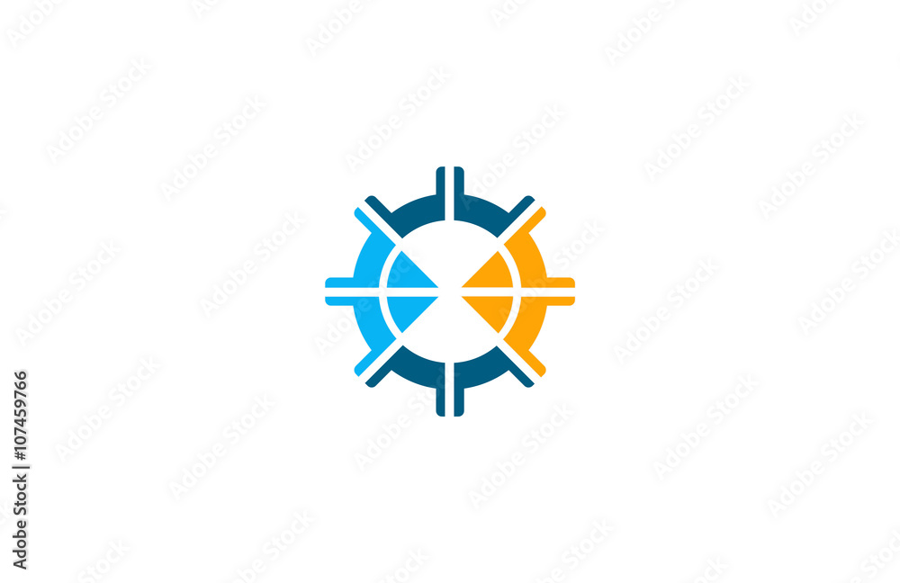 gear arrow navigation engineering logo gear arrow navigation engineering logo