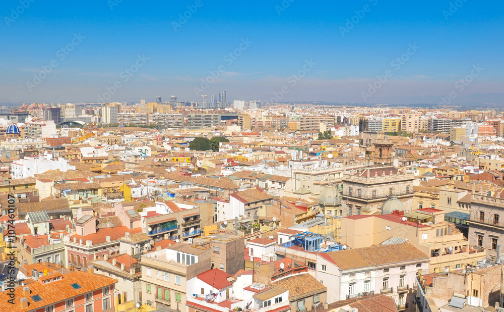Aerial view of Valencia, Spain