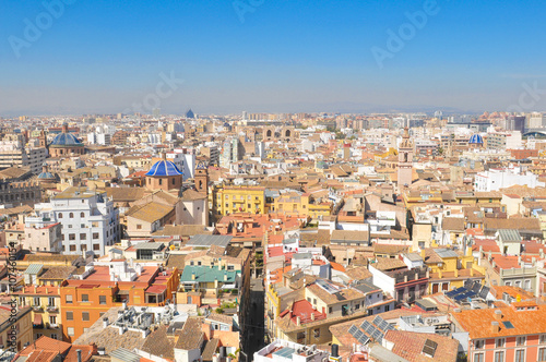 Fototapeta Naklejka Na Ścianę i Meble -  Aerial view of Valencia, Spain