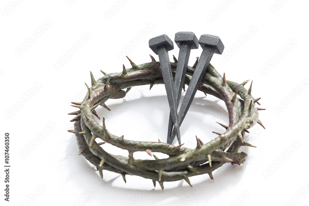 Crucifix Crown of Thorns Nails Pendant Black Paracord Necklace Catholic  Mercy | eBay