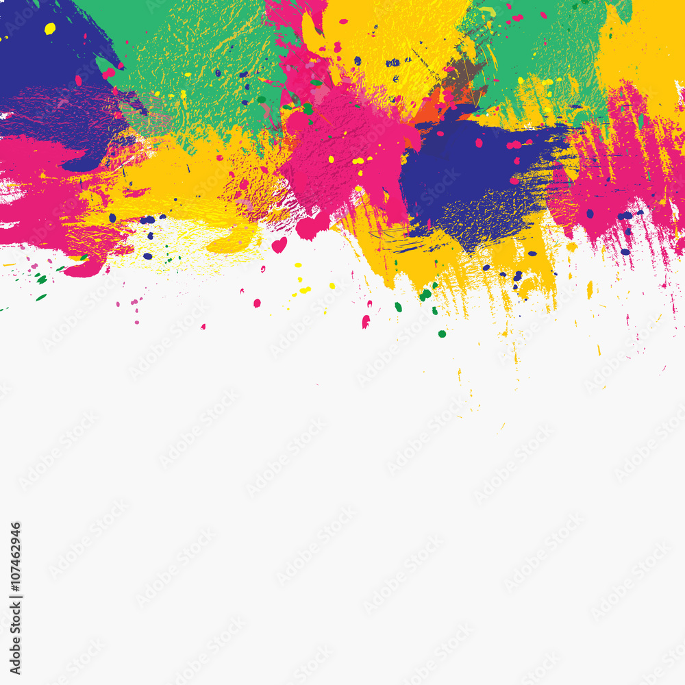 Fototapeta premium Color brush top