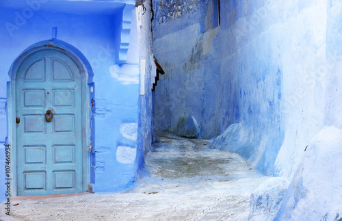 Architectural detail in the medina of Chefchaouen, Morocco, Africa © Rechitan Sorin