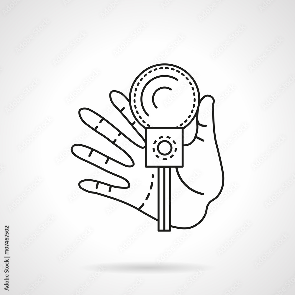 Fototapeta premium Leading parties flat line vector icon