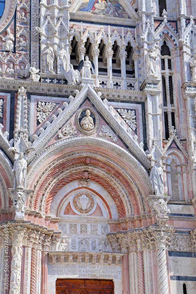 Siena Cathedral (Details) is a medieval - Italy