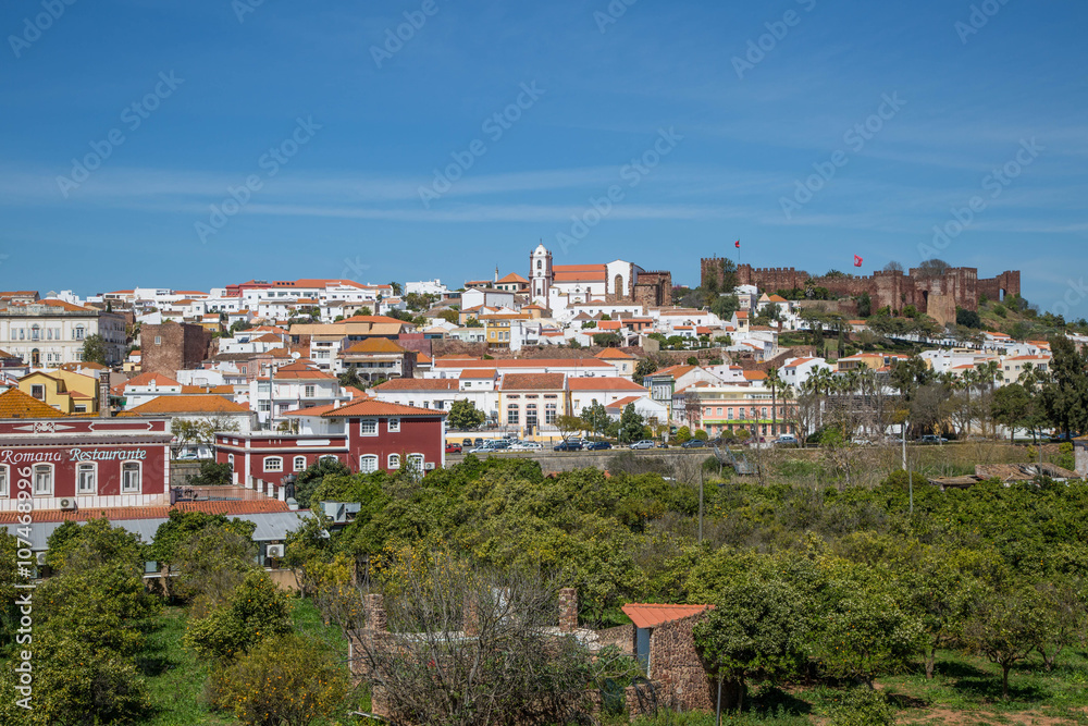 Panorama von Silves, Portugal - der alten Hauptstadt der Algarve