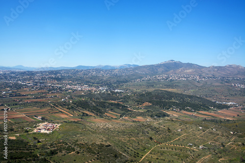 Landeanflug auf Athen, Griechenland