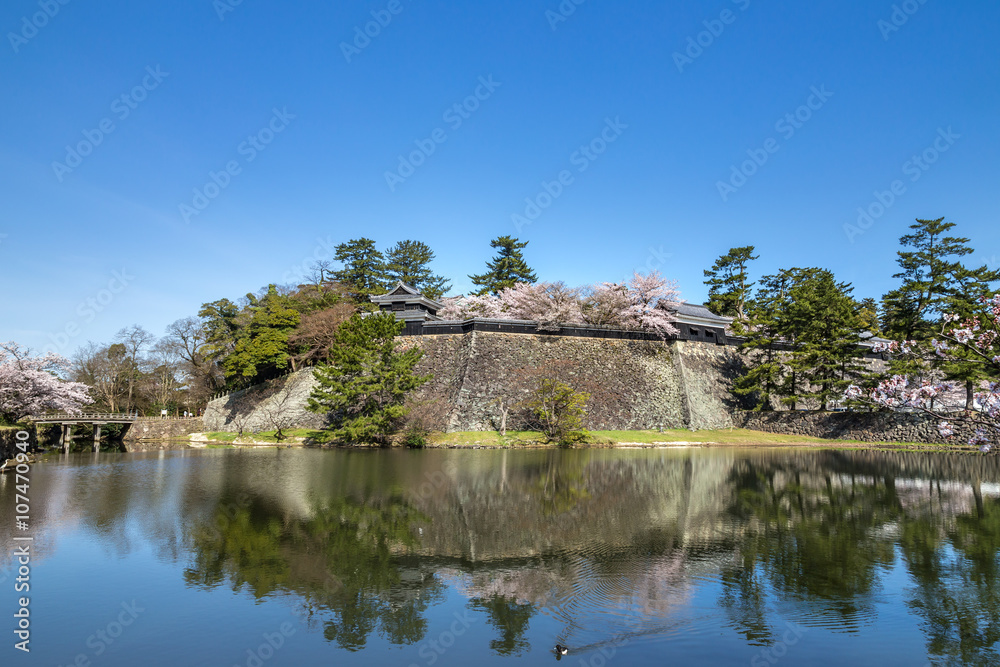 春の松江城