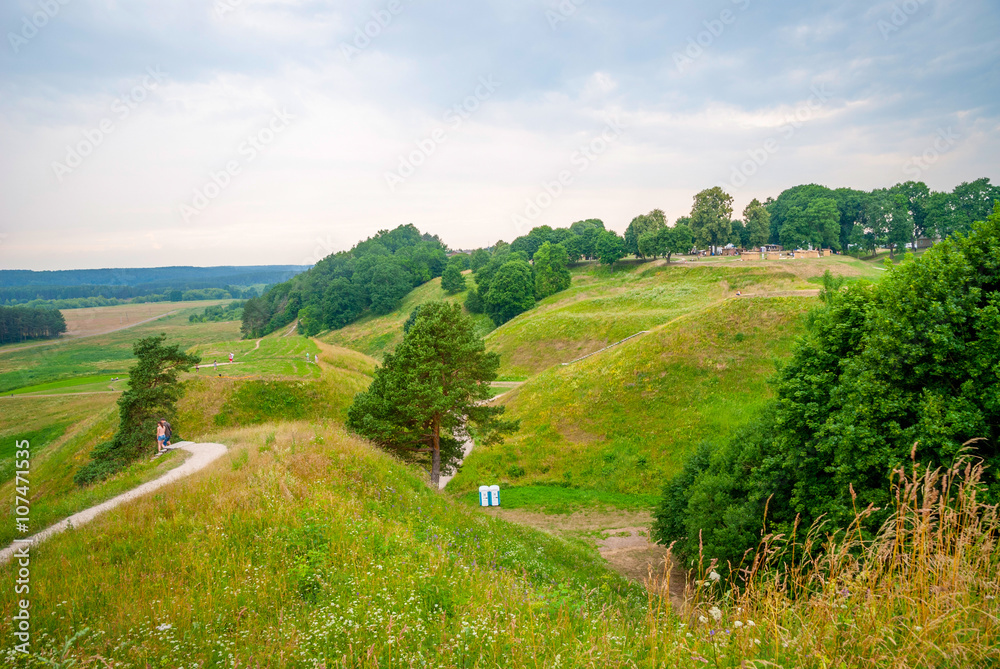 Hill forts in Kernave, old Lithuanian capital