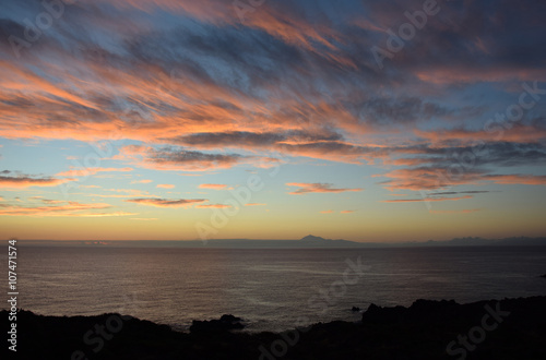 Blick von La Palma zum Teide, Teneriffa