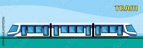 Tram Modern City Public Transport
