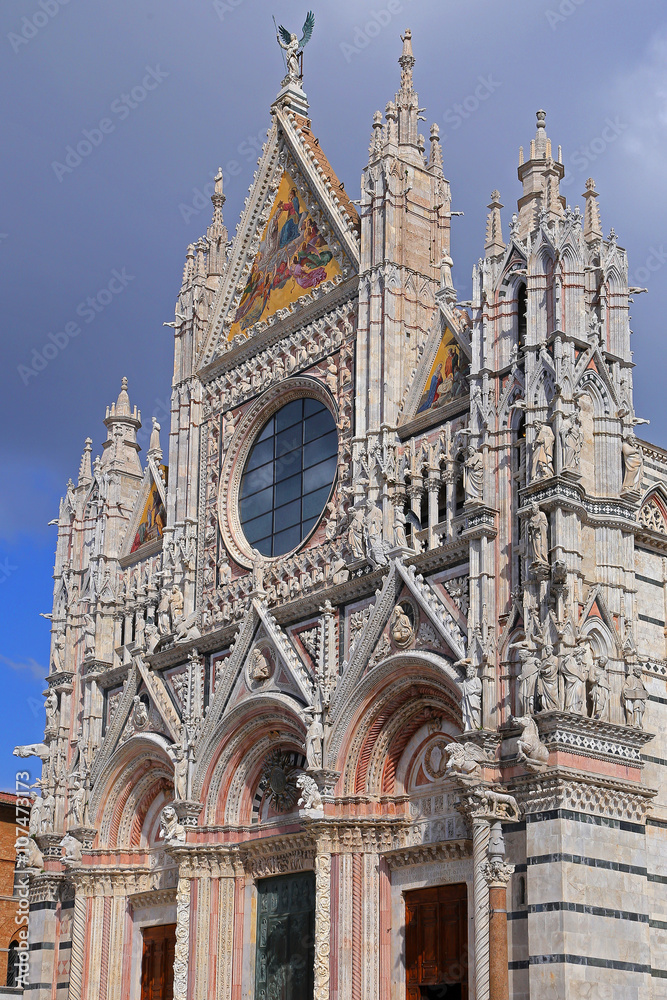 Siena Cathedral (Details) is a medieval - Italy