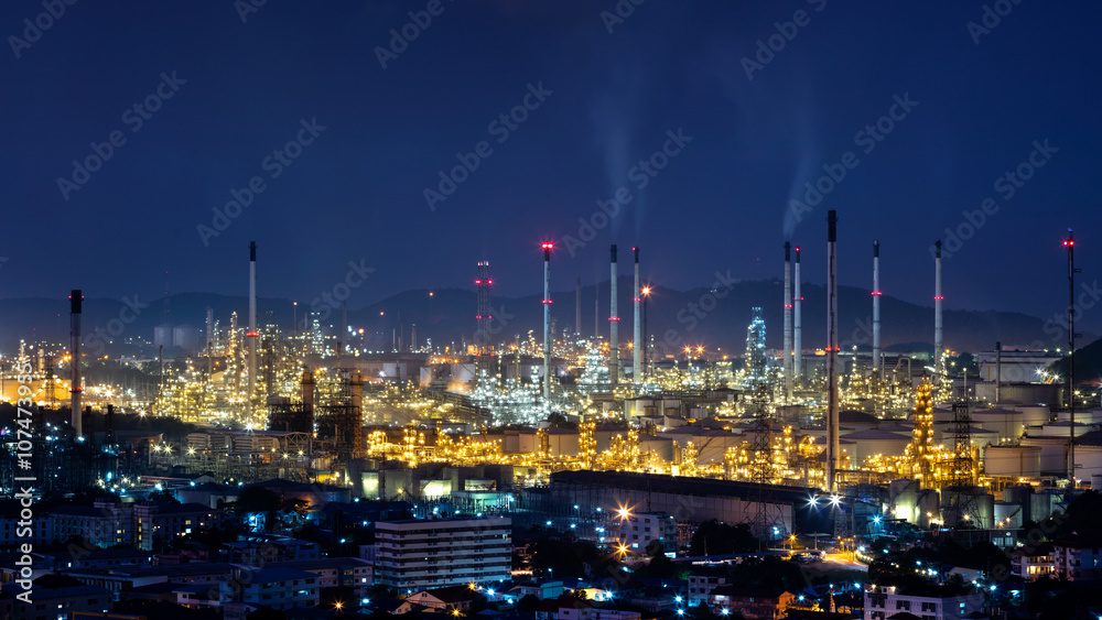 Fototapeta premium Refinery plant area