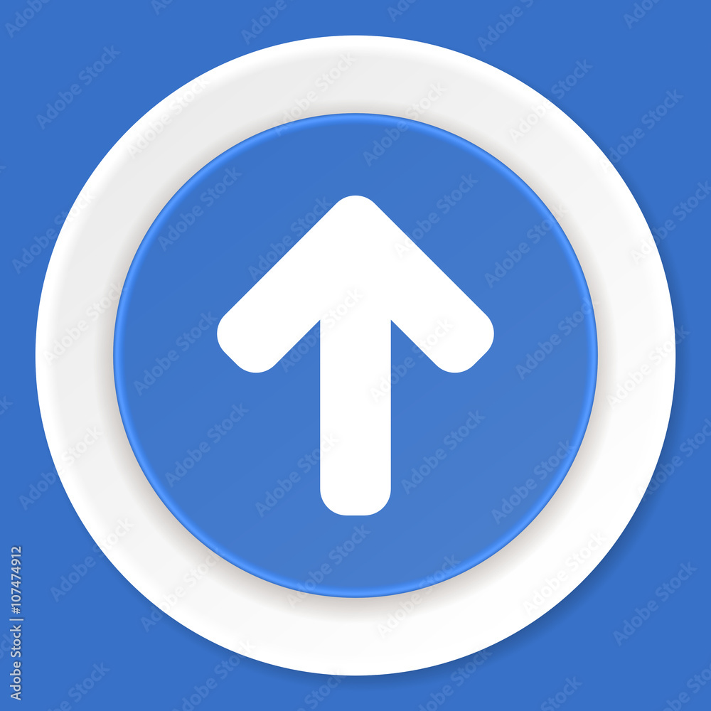 up arrow blue flat design modern web icon up arrow blue flat design modern web icon