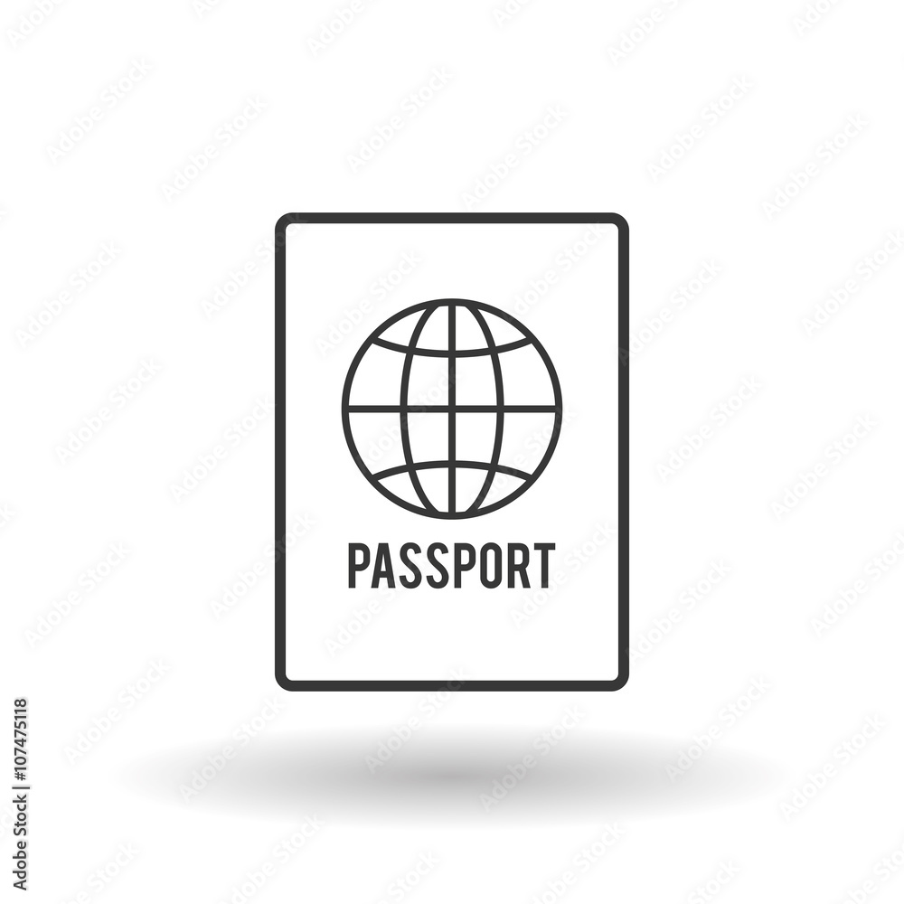 passport icon design passport icon design