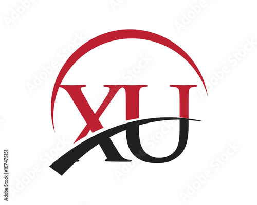 XU red letter logo swoosh