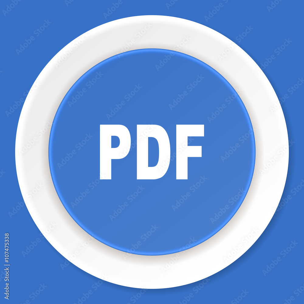 pdf blue flat design modern web icon pdf blue flat design modern web icon