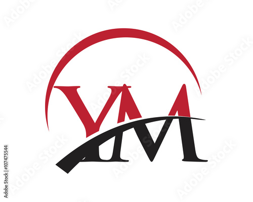 YM red letter logo swoosh