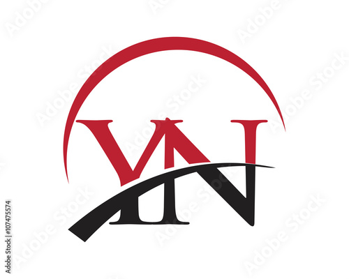 YN red letter logo swoosh