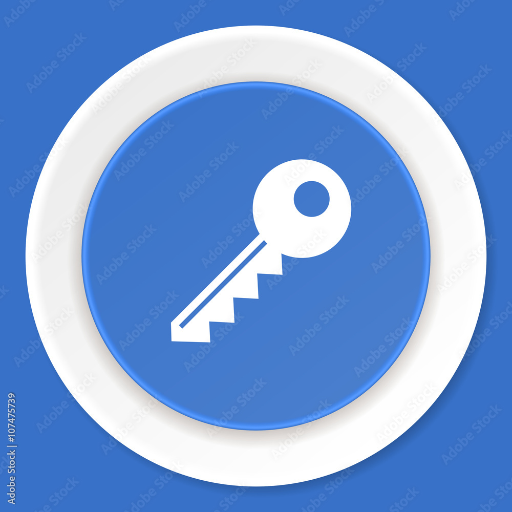key blue flat design modern web icon key blue flat design modern web icon
