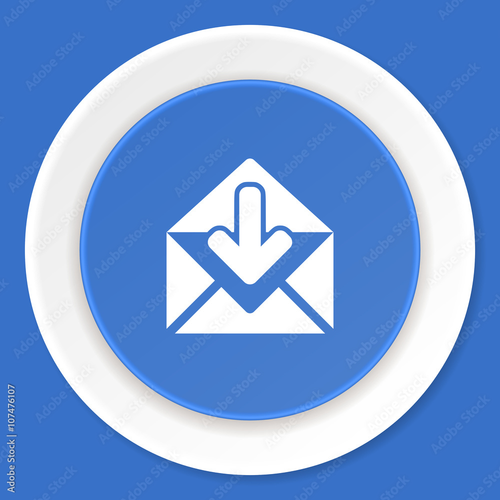 email blue flat design modern web icon email blue flat design modern web icon