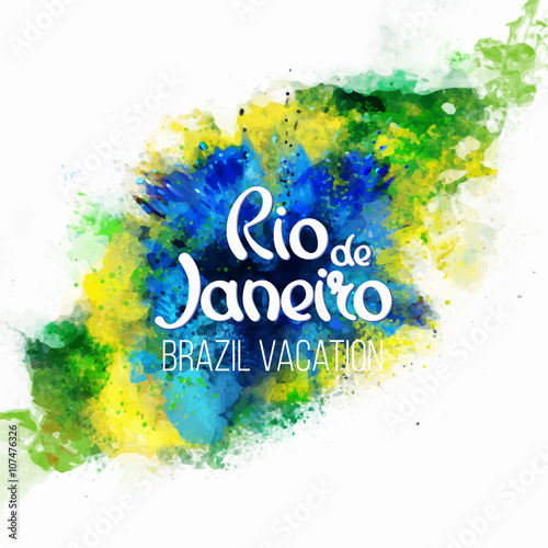 Inscription Rio de Janeiro Brazil vacation 