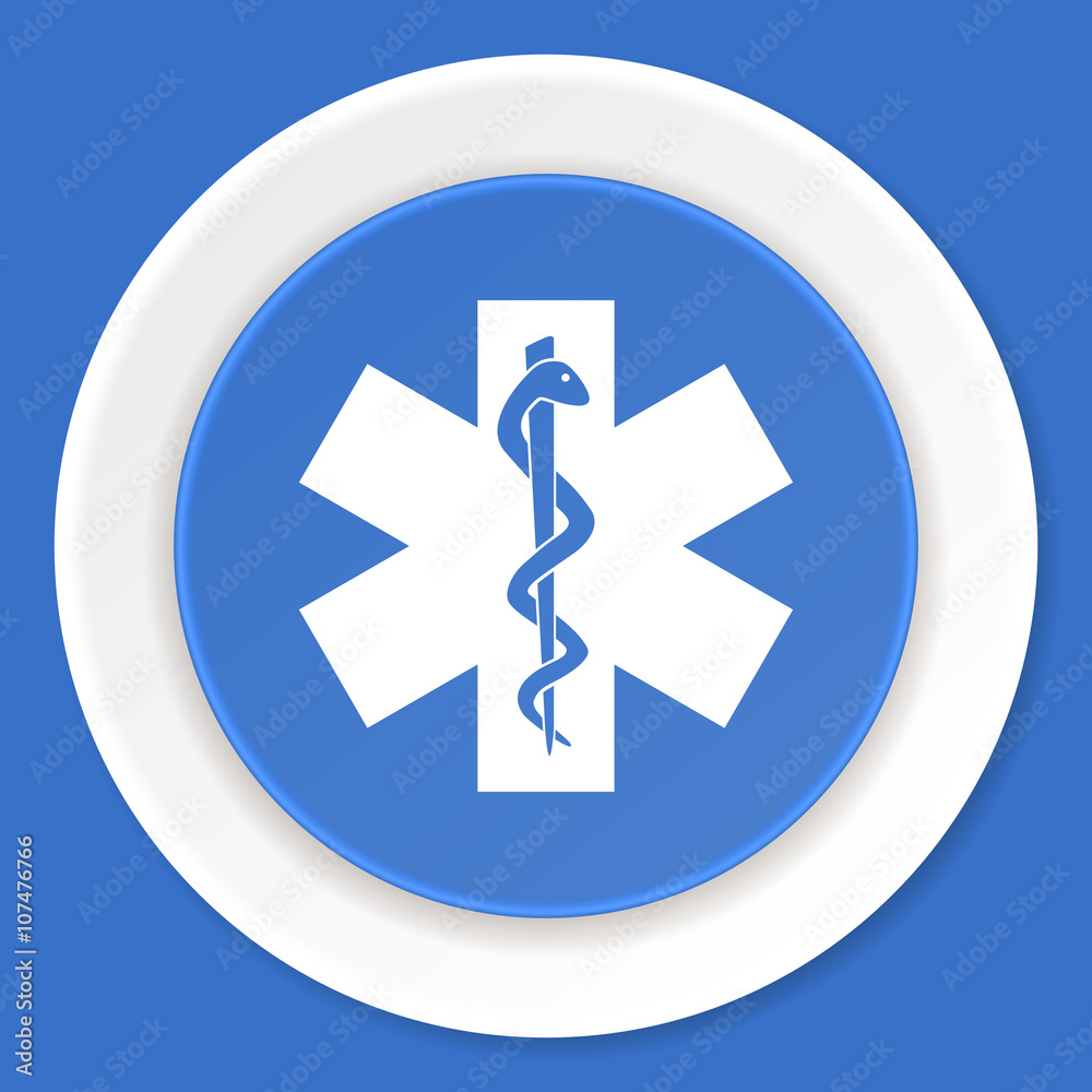 emergency blue flat design modern web icon emergency blue flat design modern web icon