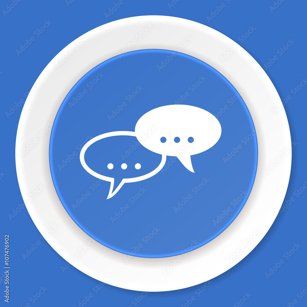 forum blue flat design modern web icon forum blue flat design modern web icon