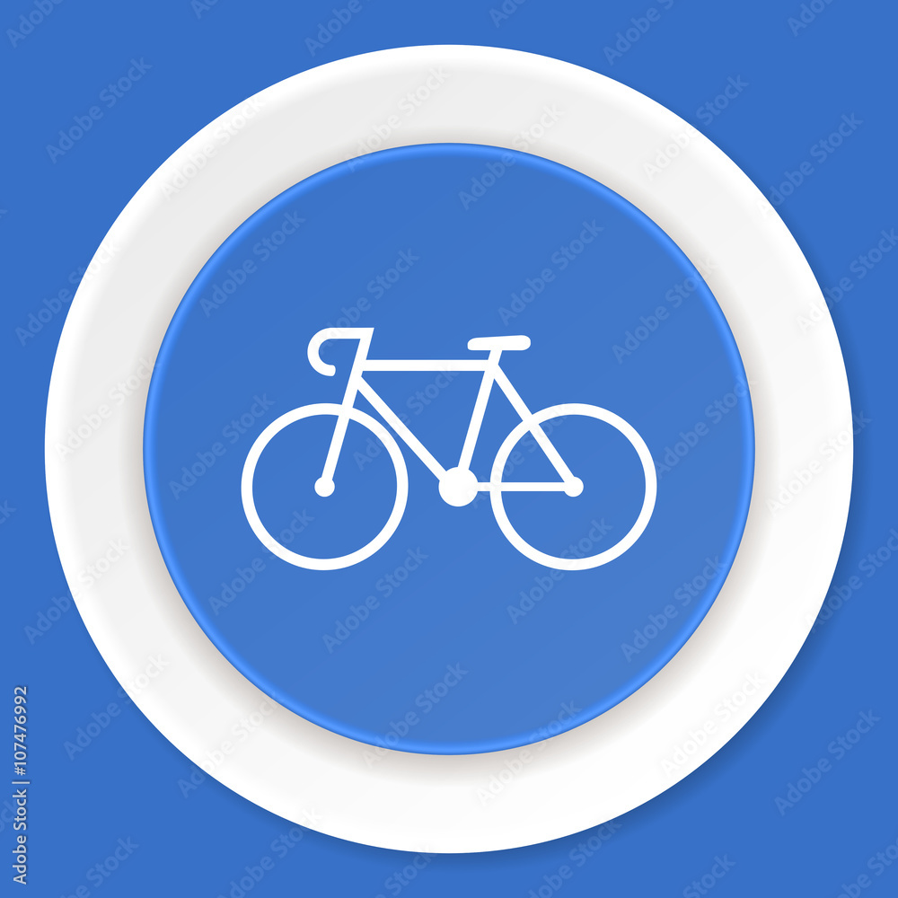 bicycle blue flat design modern web icon bicycle blue flat design modern web icon