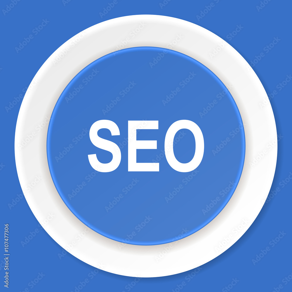 seo blue flat design modern web icon seo blue flat design modern web icon