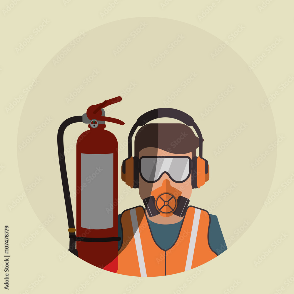 Safety icon design, vector illustration