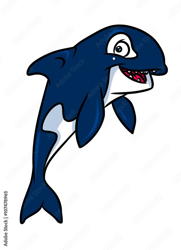 Killer Whale cartoon illustration isolated image animal character
Killer Whale cartoon illustration isolated image animal character
