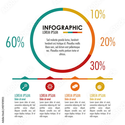 Infographic icon design , vector illustration