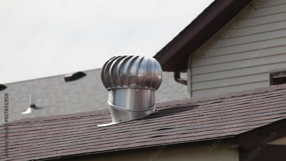 attic vent spinning in the wind